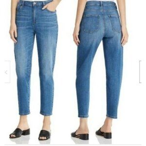 Eileen Fisher Blue Jeans Women's 6 Organic Cotton Soblu Ankle Medium Wash New